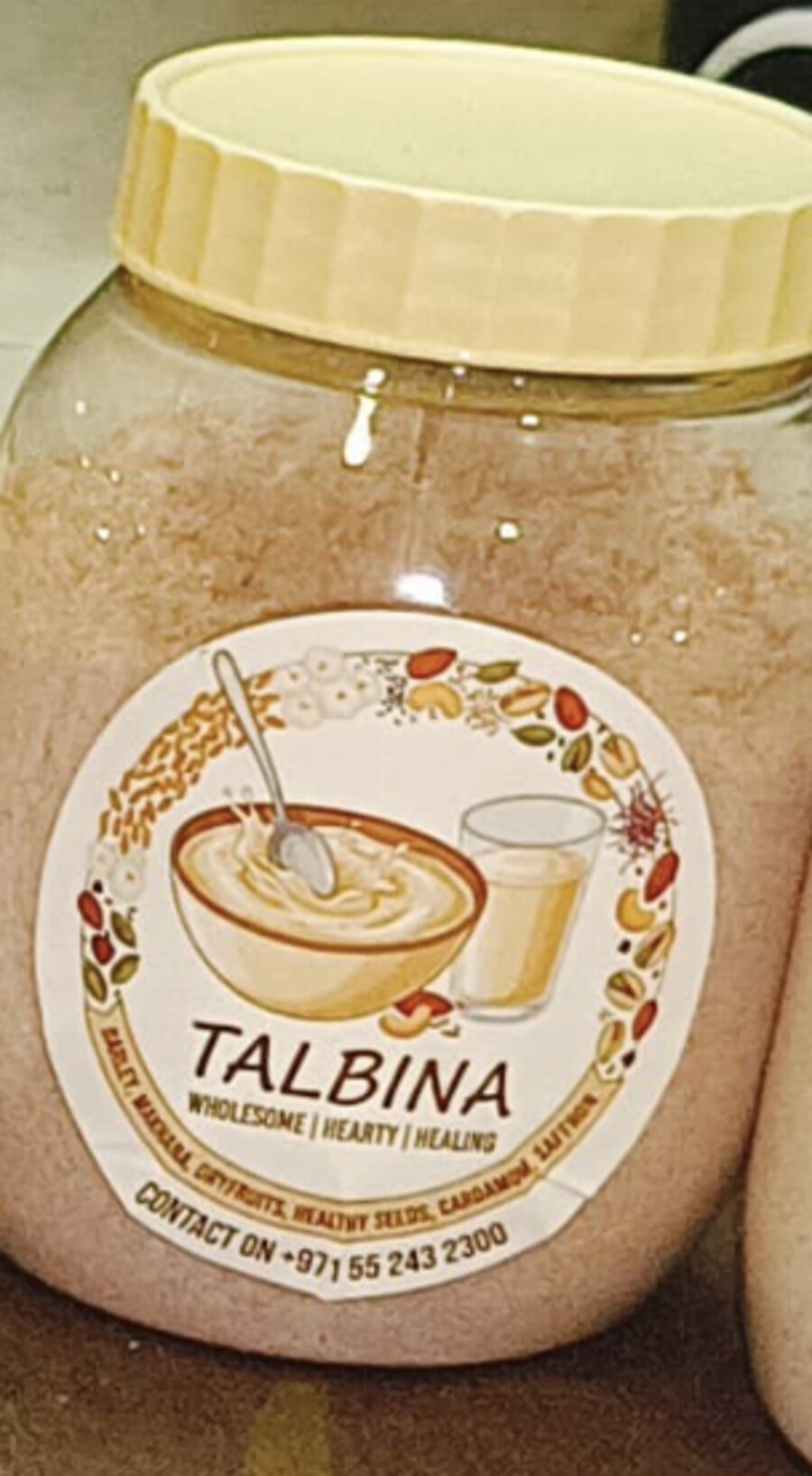 Chocolate Talbina jar